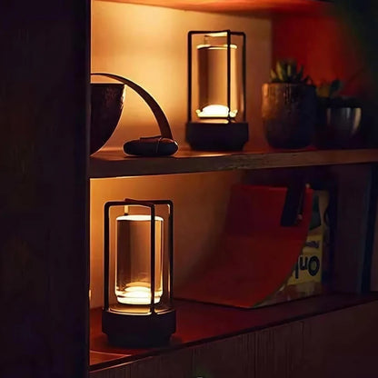 CRYSTAL LANTERN TABLE LAMP