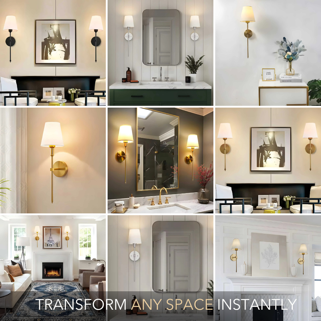CORDLESS WALL SCONCES (SET OF 2)