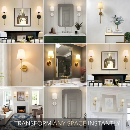 CORDLESS WALL SCONCES (SET OF 2)