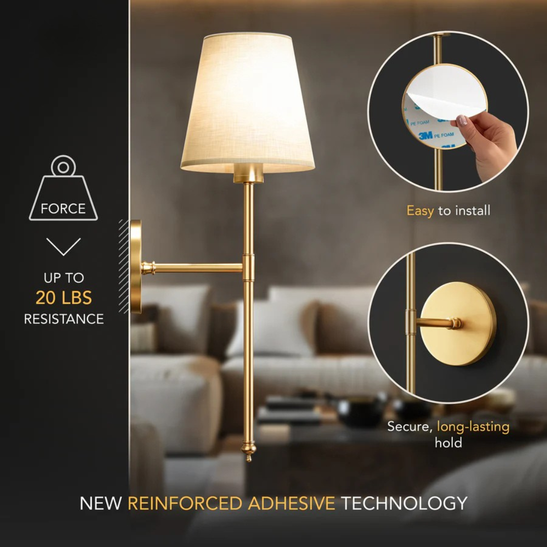 CORDLESS WALL SCONCES (SET OF 2)