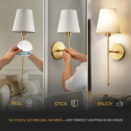 CORDLESS WALL SCONCES (SET OF 2)