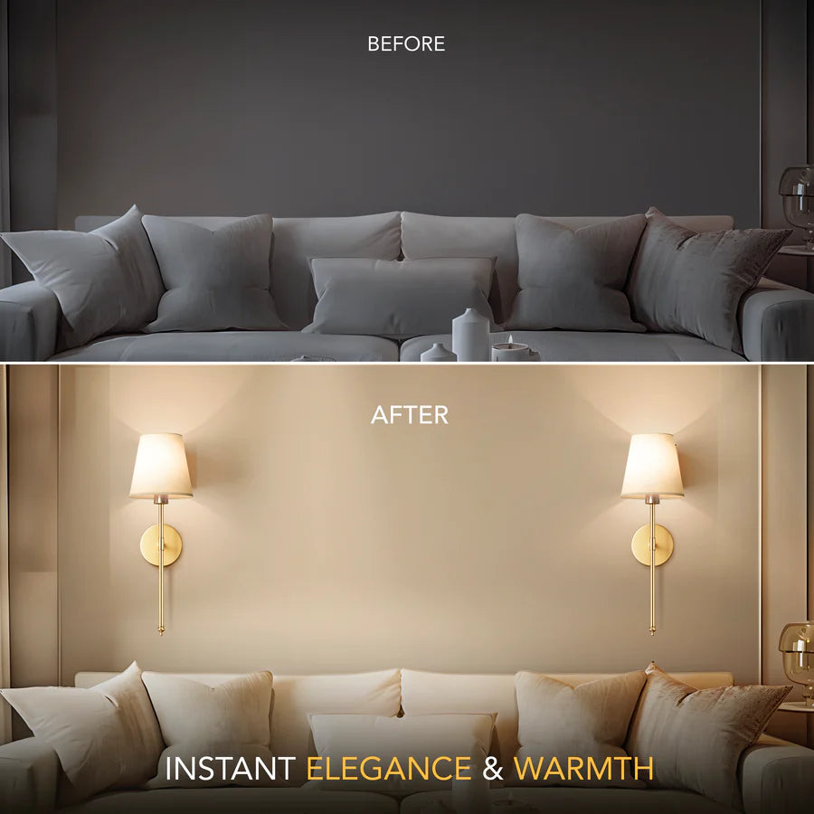 CORDLESS WALL SCONCES (SET OF 2)