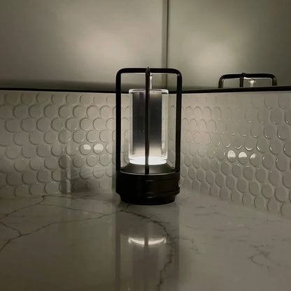 CRYSTAL LANTERN TABLE LAMP